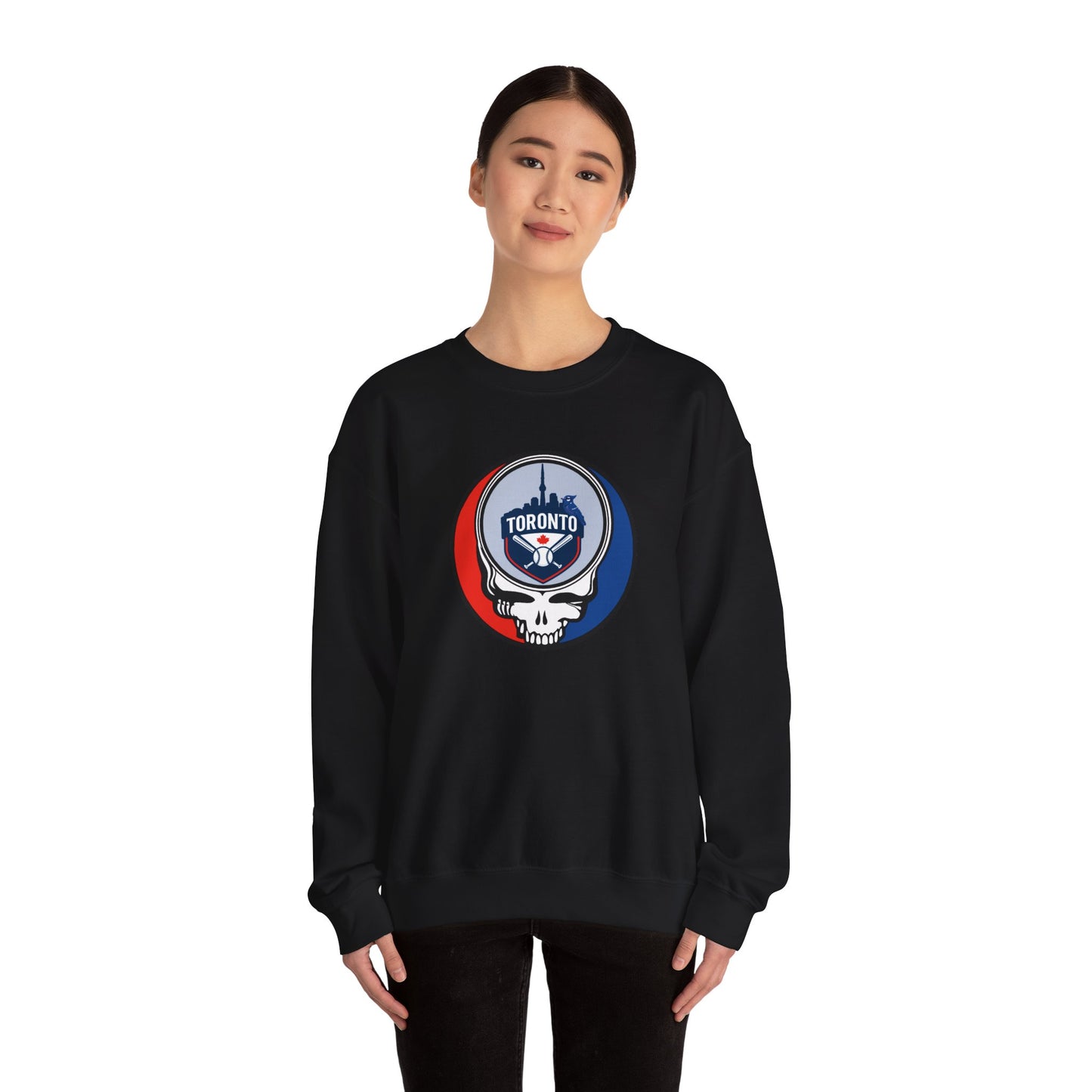 Toronto Blue Jays Stealie Grateful Dead Crewneck Sweatshirt - MLB