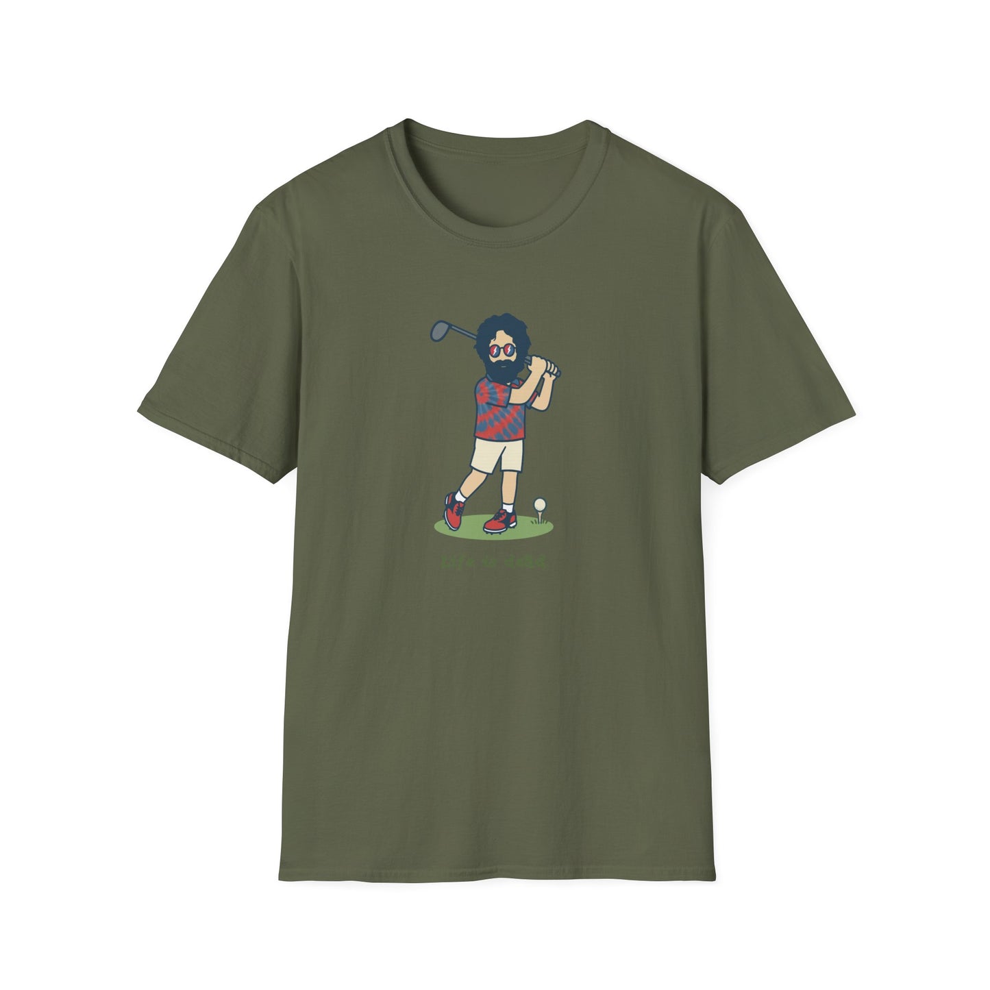 Golfin' Jerry - Life is dead. Grateful Dead TShirt