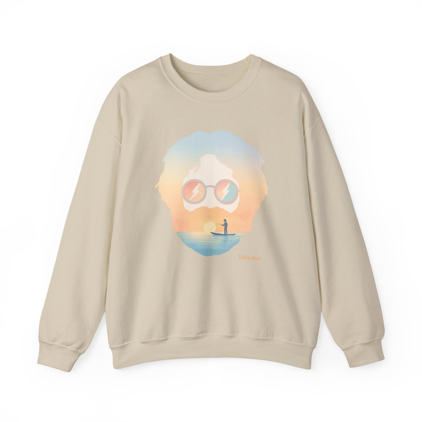 Tropical Jerry Life is dead. Crewneck Sweatshirt