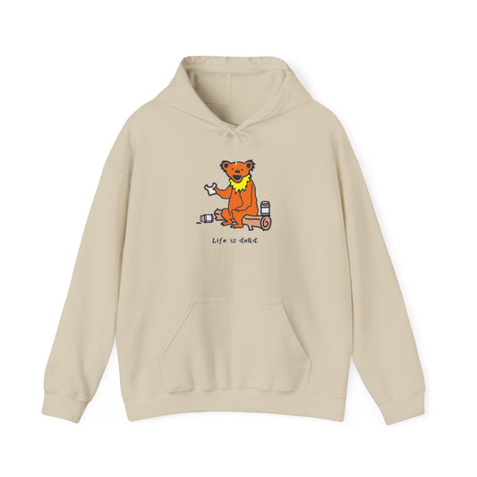 Life is dead. Snackin' Bear Grateful Dead Unisex Hoodie