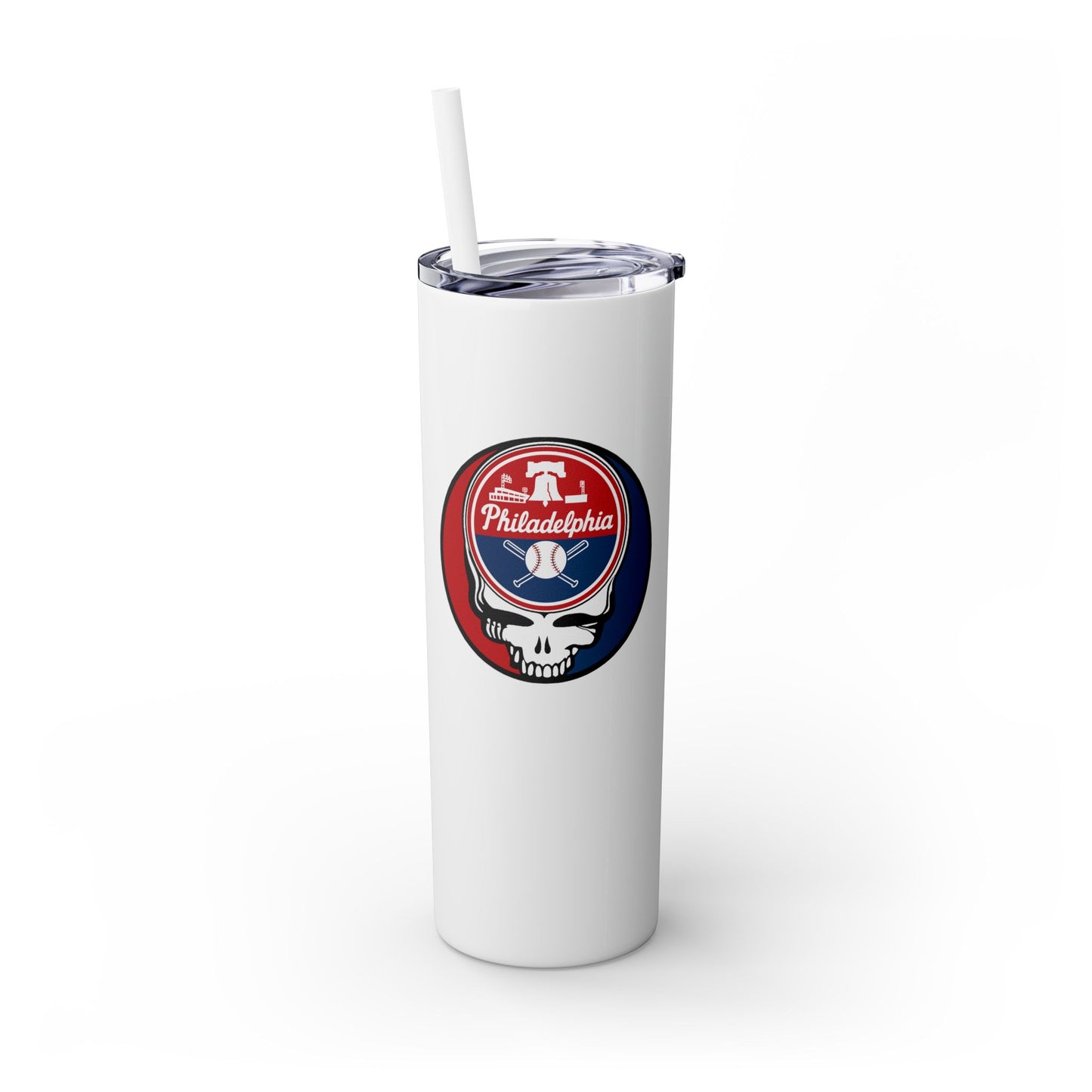 Philadelphia Phillies Skinny Tumbler with Straw, 20oz