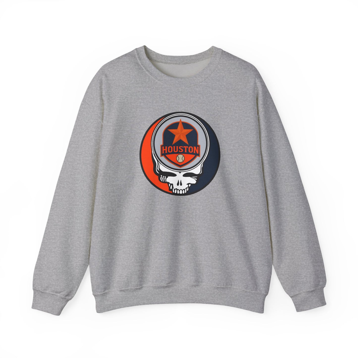 Houston Astros Stealie Grateful Dead Crewneck Sweatshirt - MLB
