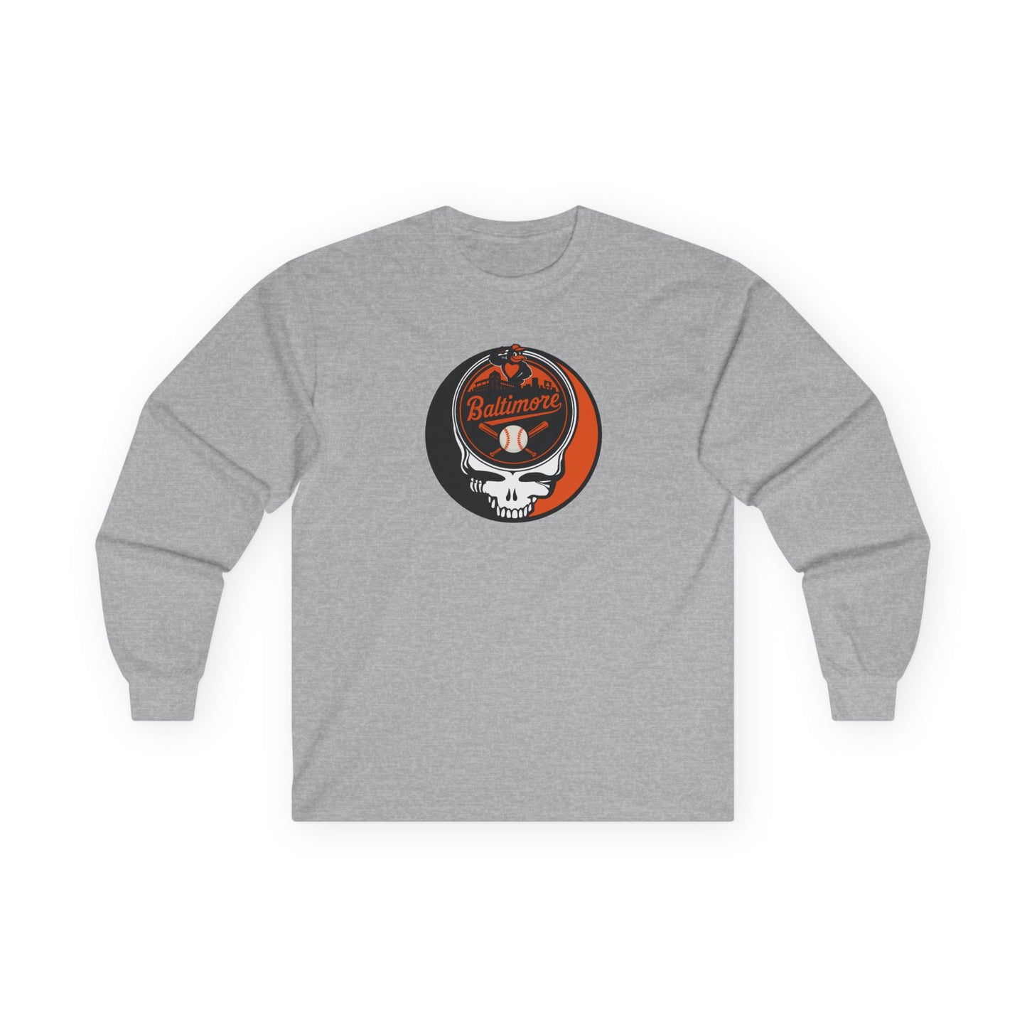 Baltimore Orioles Stealie Grateful Dead Long Sleeve Tee - MLB
