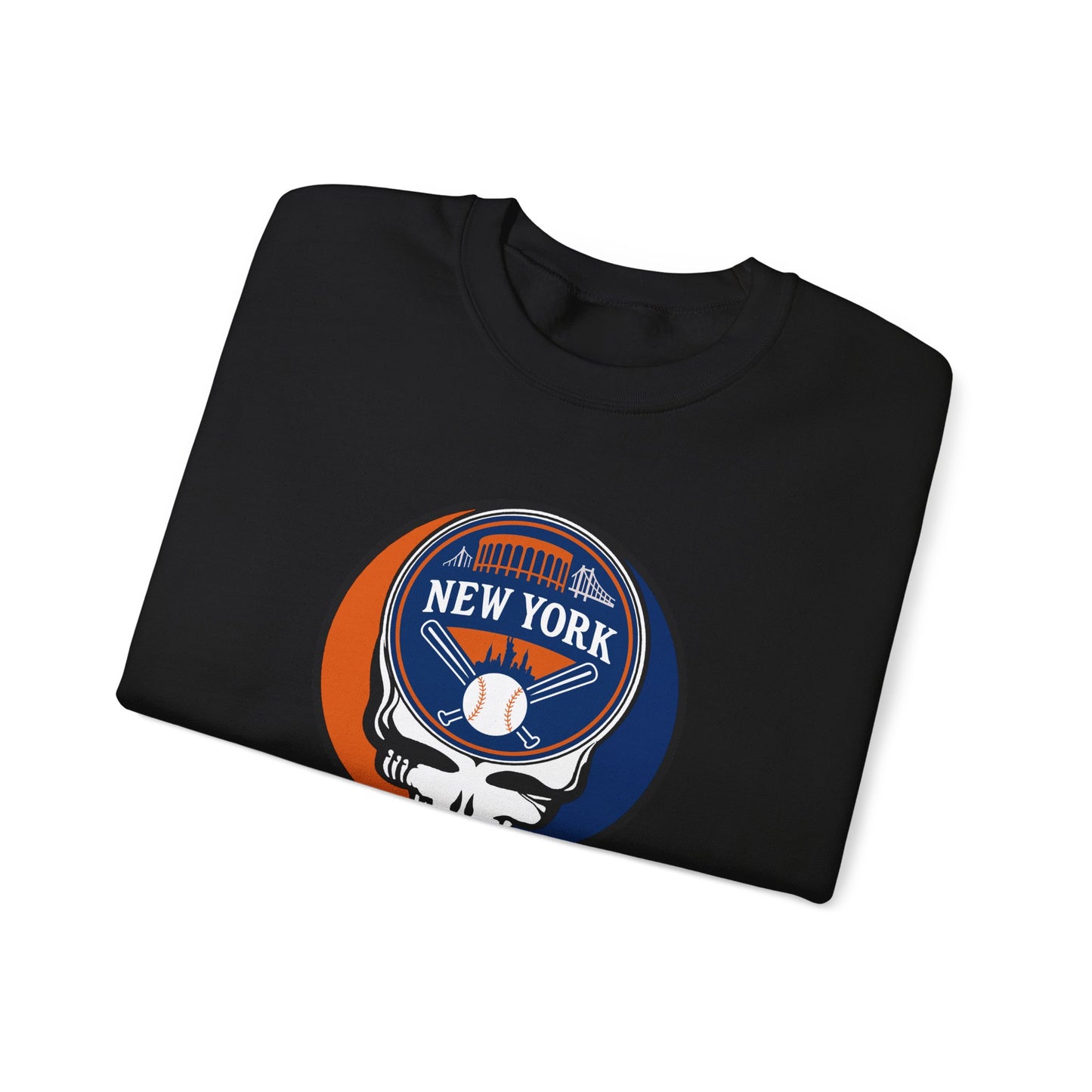 New York Mets Grateful Dead Stealie Crewneck Sweatshirt - MLB