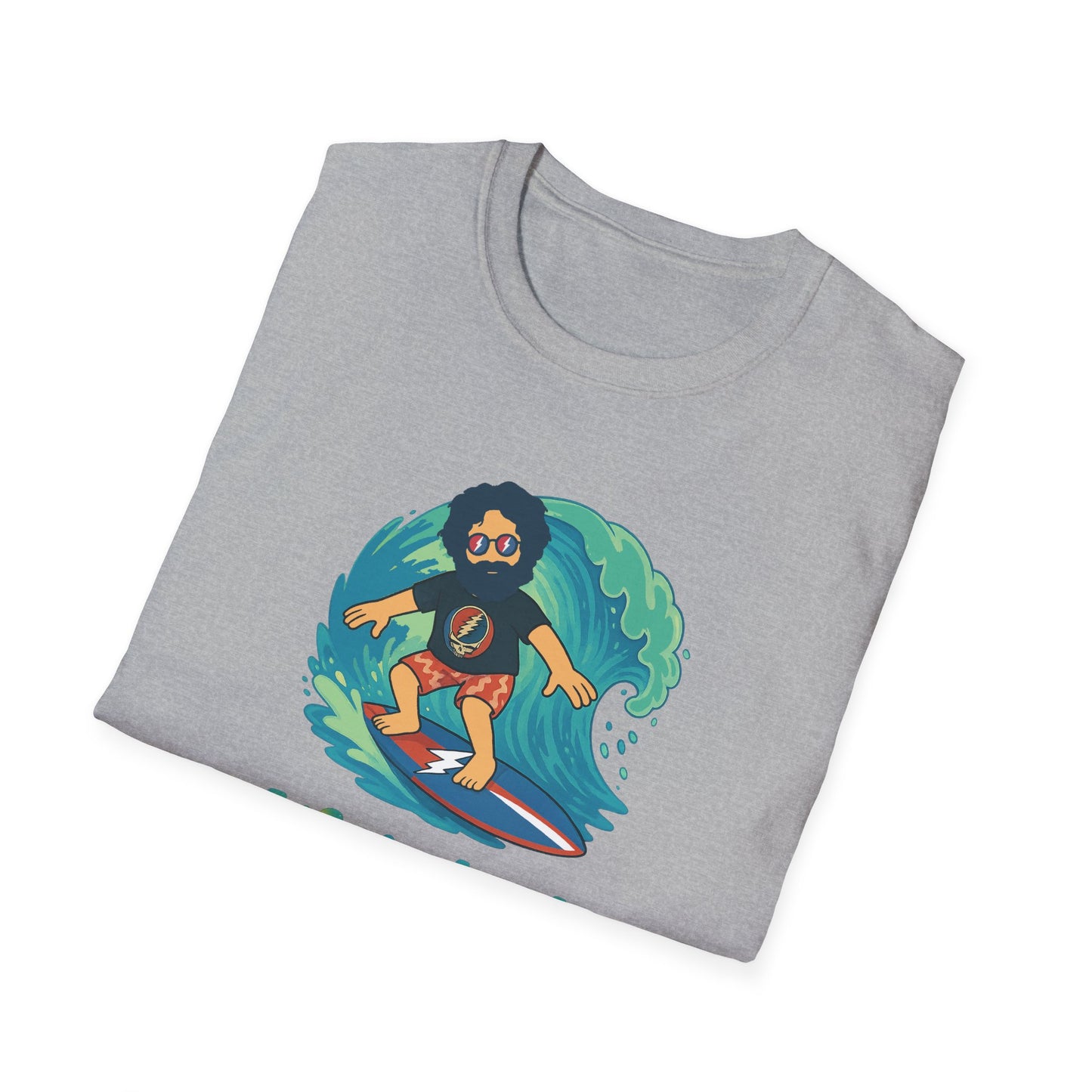 Surfiin' Jerry - Life is dead. Grateful Dead TShirt