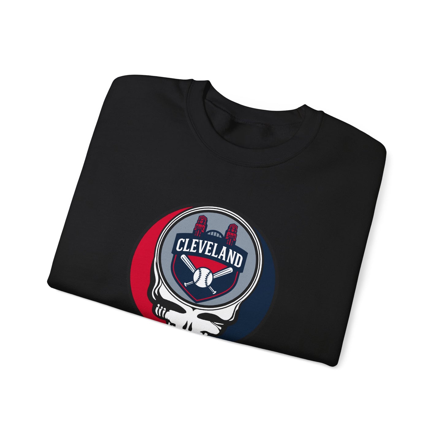 Cleveland Guardians Grateful Dead Stealie Crewneck Sweatshirt - MLB