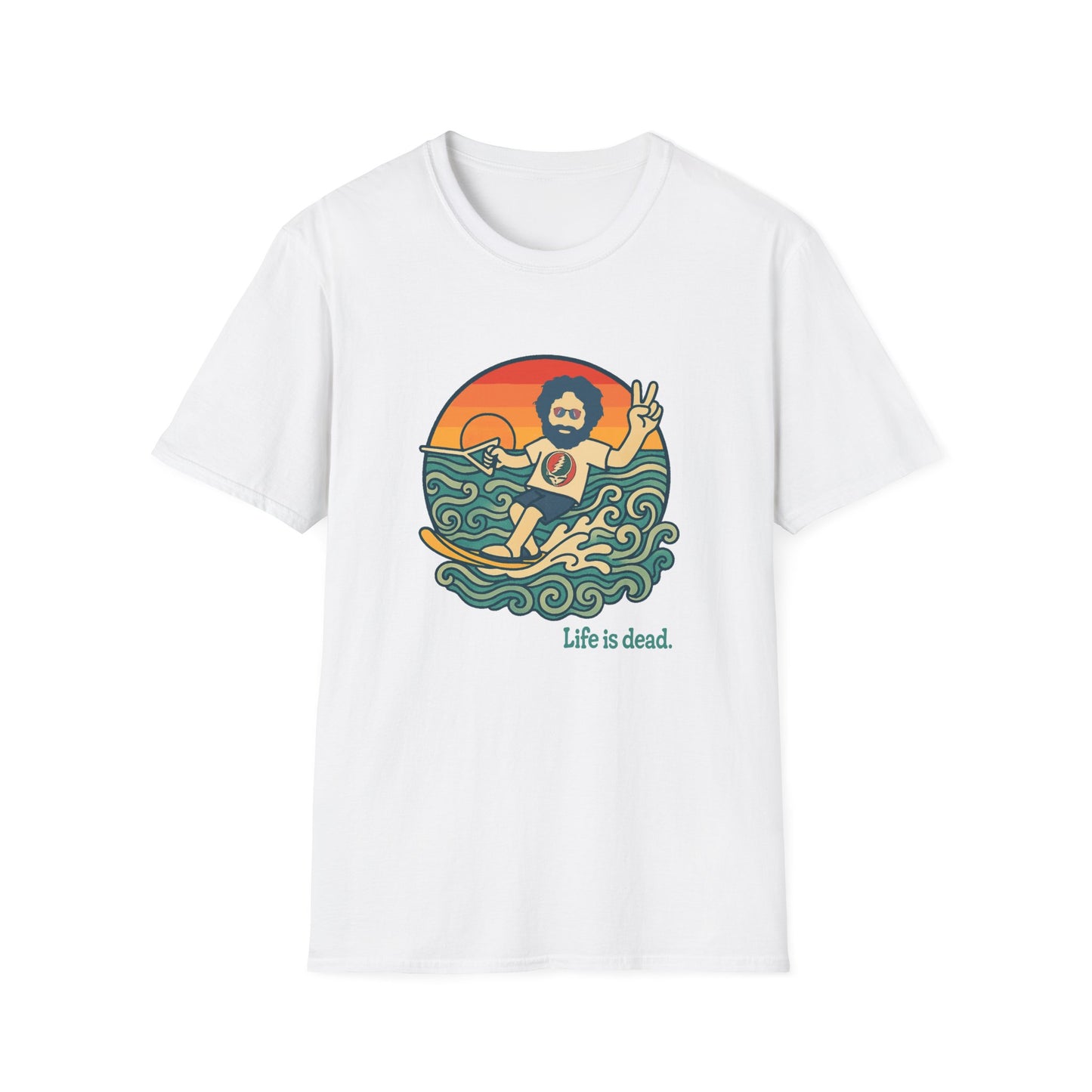 Jerry's Ridin' The Wake Life is dead. T-Shirt