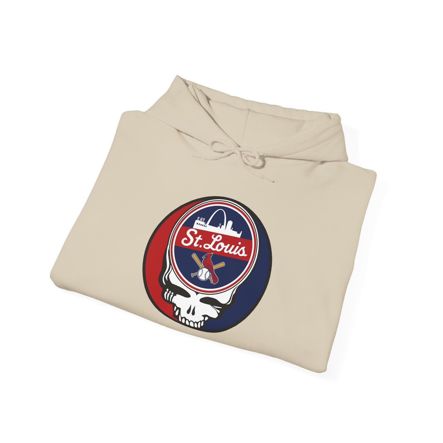 St Louis Cardinals Grateful Dead Unisex Heavy Blend Hoodie - MLB