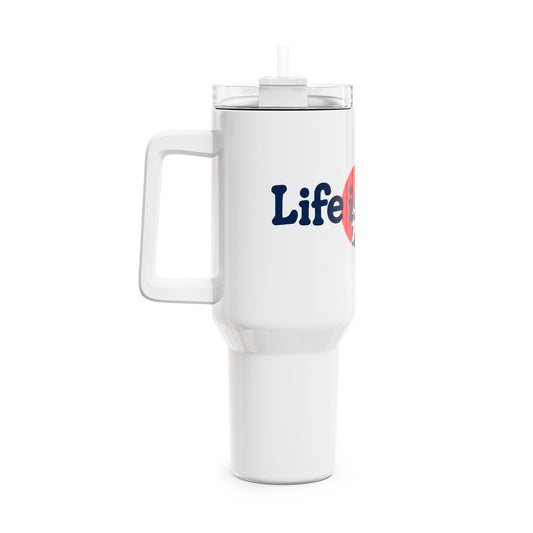 Life is dead. Signature "Fat Man" Tumbler, Double Insulated 40oz Travel Mug