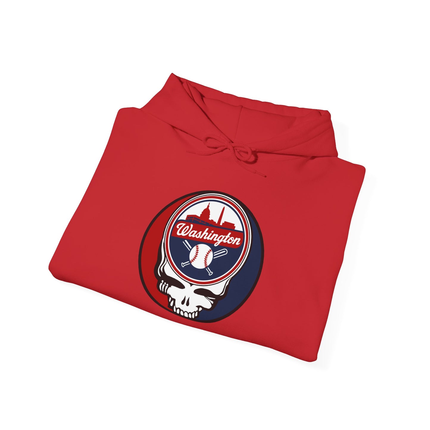 Washington Baseball Grateful Dead Unisex Heavy Blend Hoodie - MLB