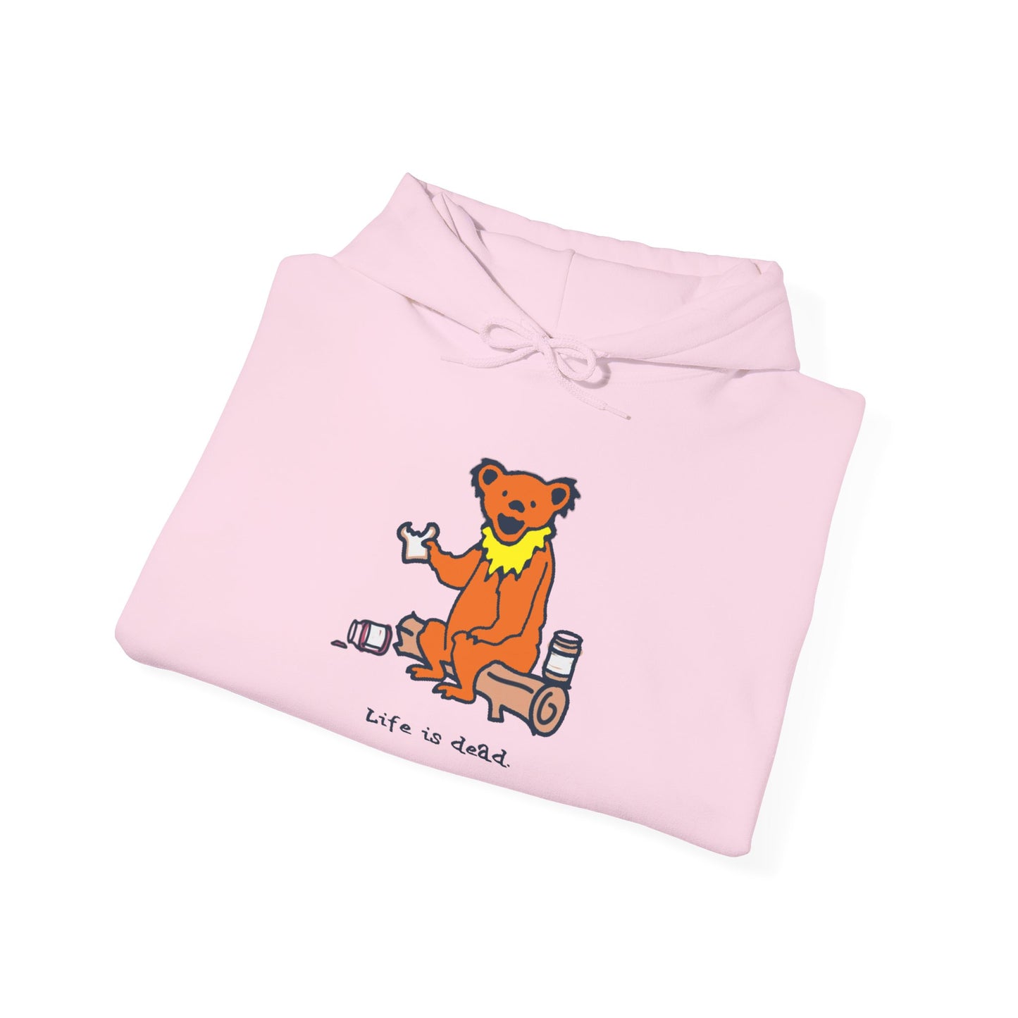 Life is dead. Snackin' Bear Grateful Dead Unisex Hoodie