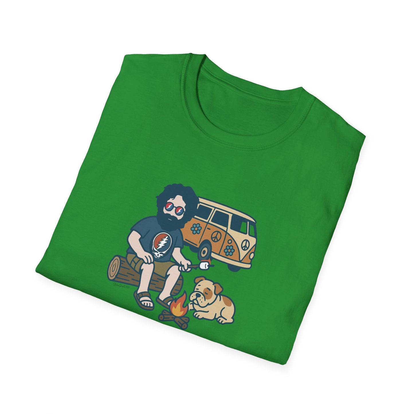 Campin' Jerry - Life is dead. Grateful Dead TShirt