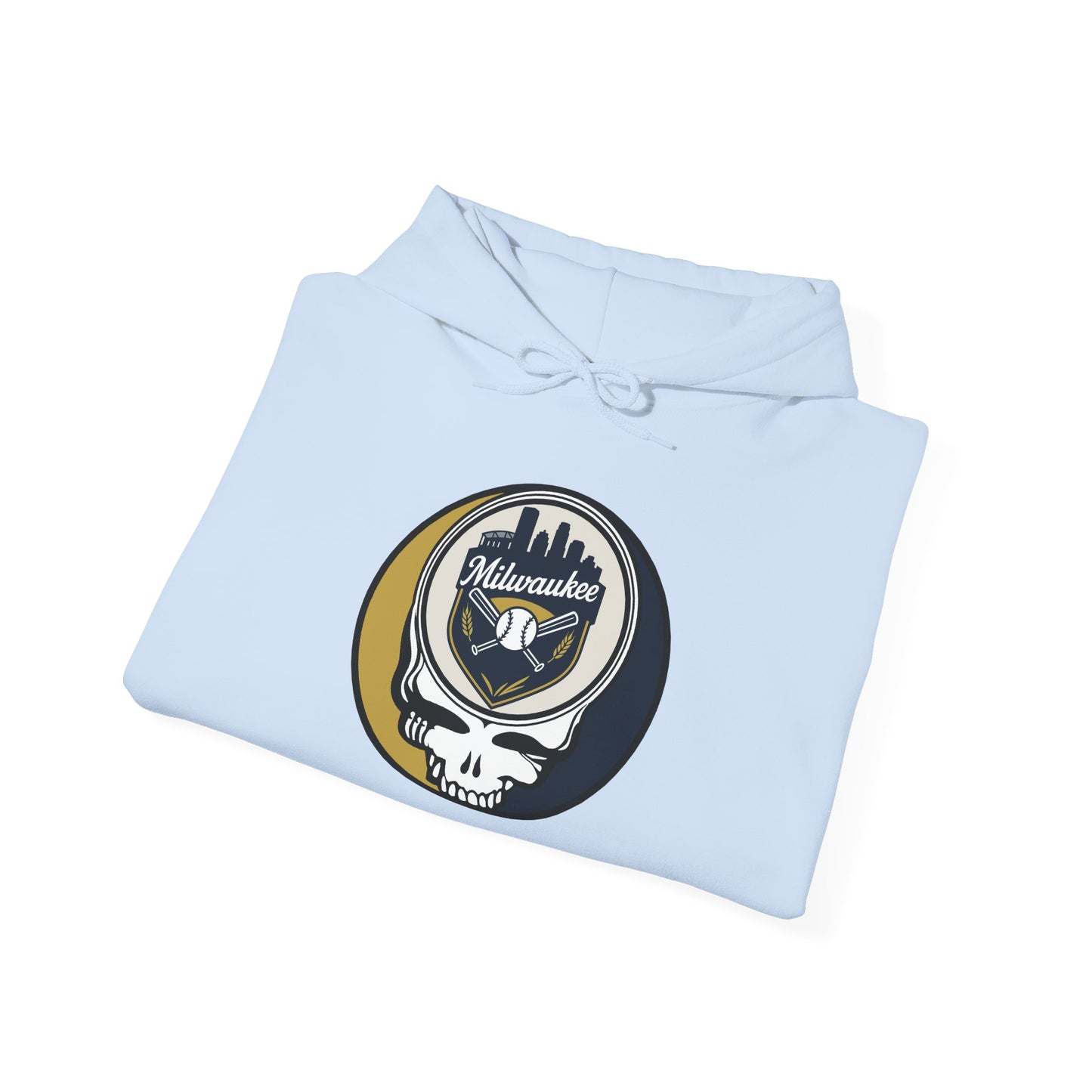 Milwaukee Brewers Grateful Dead Unisex Heavy Blend Hoodie - MLB