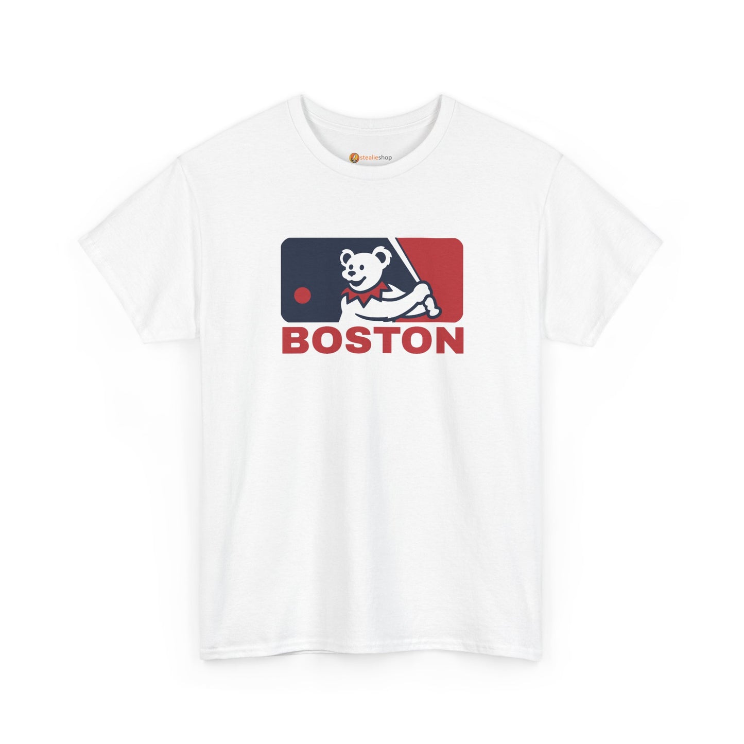 Red Sox MLB Logo Grateful Dead Steal Your Face T-Shirt