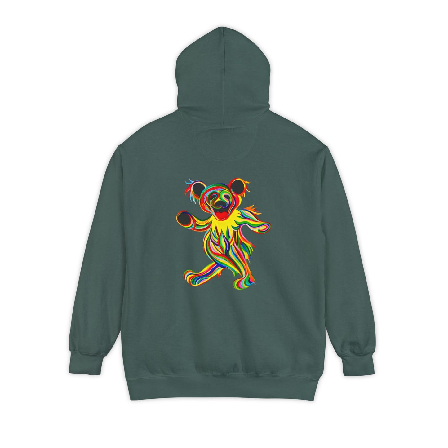 Tie-Dye Bear Vineyard Collection Unisex Garment-Dyed Hoodie