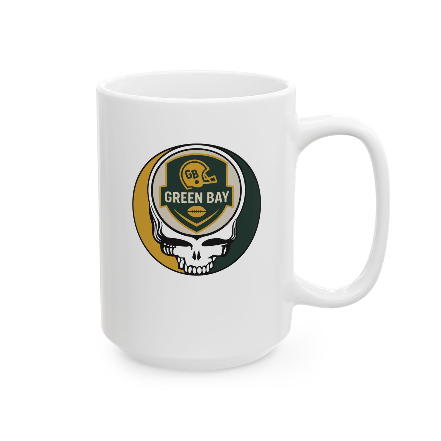 Green Bay Football Stealie Ceramic Coffee Mug - NFL
