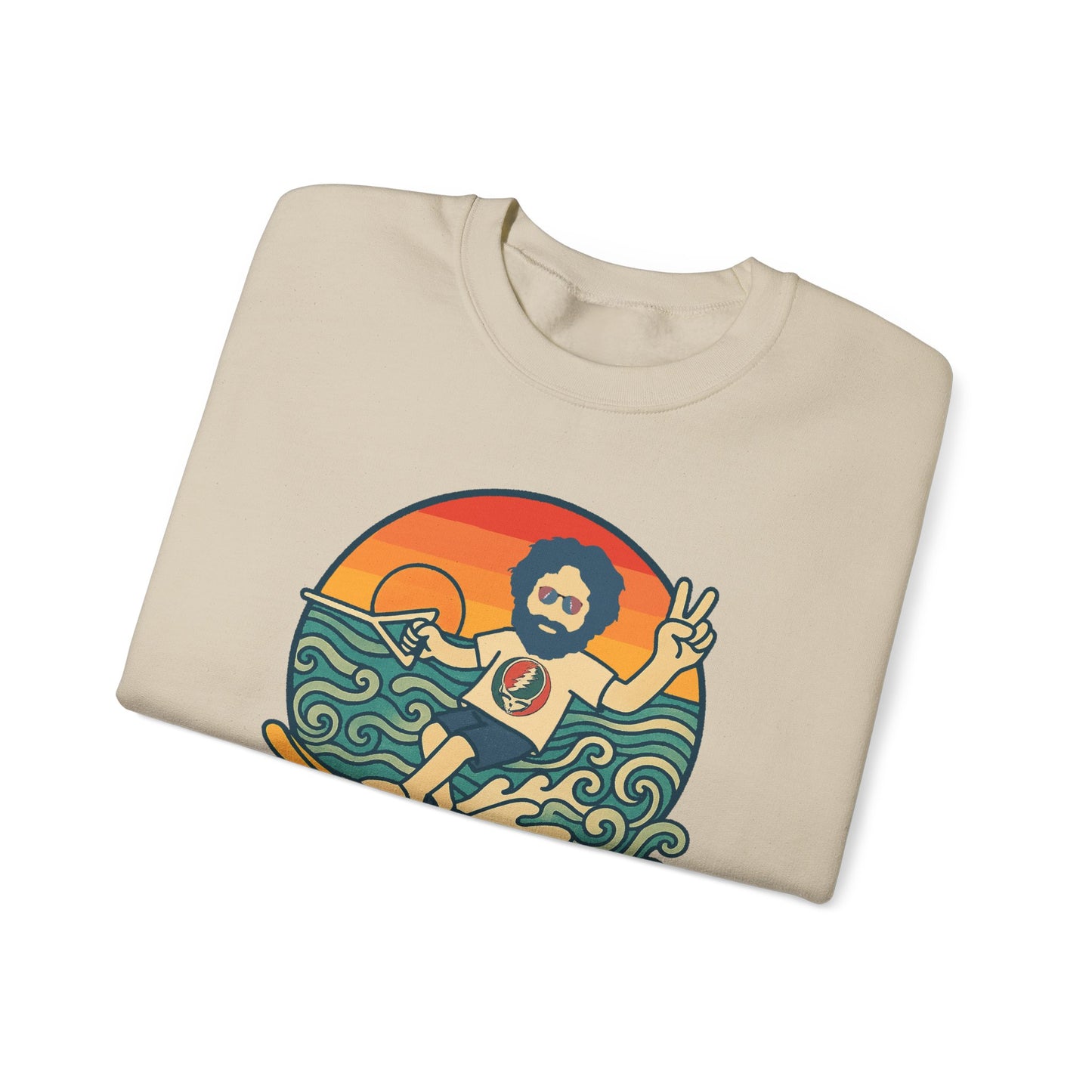 Waterskiin' Jerry Life is dead. Crewneck Sweatshirt