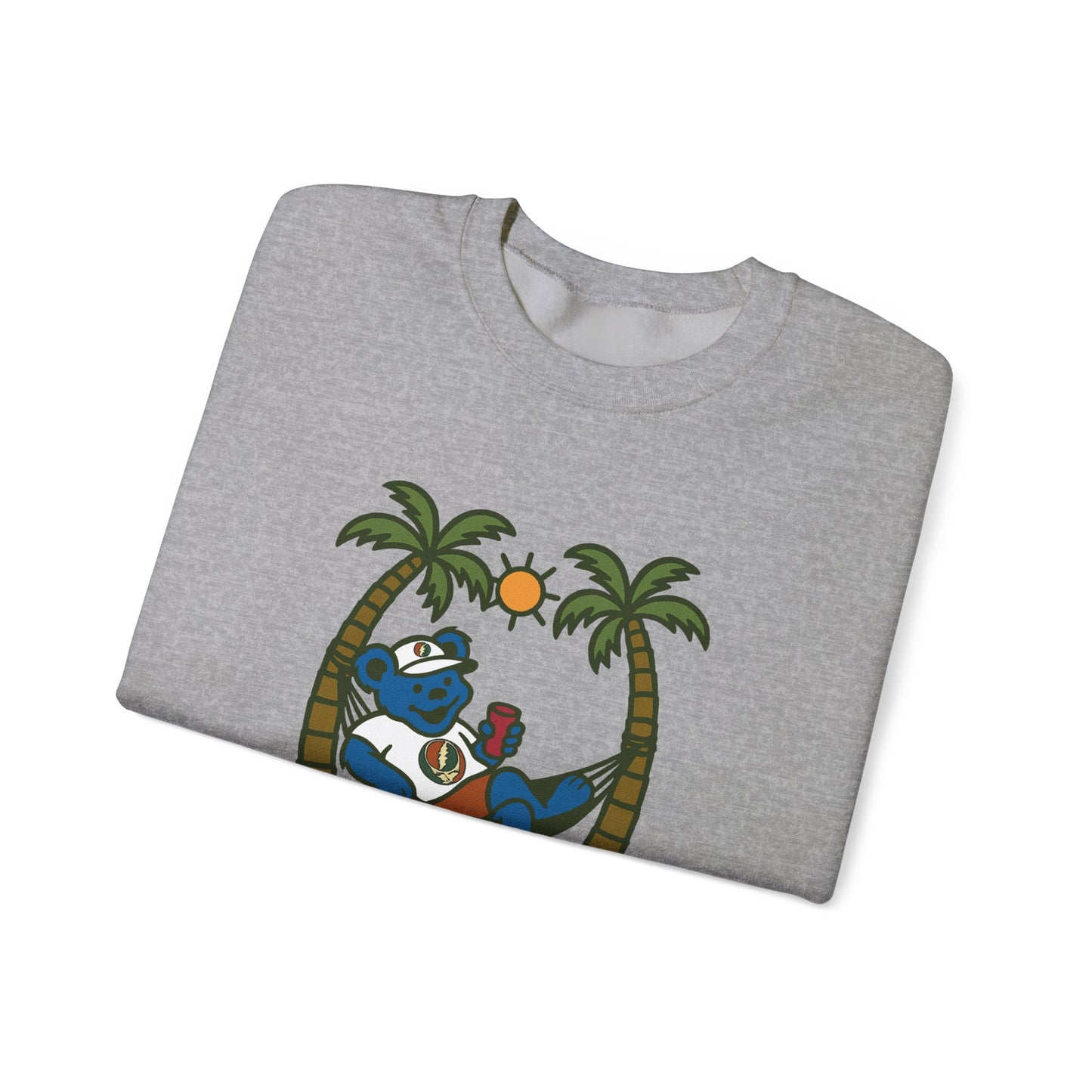 This Bear's Not Workin' From Anywhere | Life is dead. Crewneck Sweatshirt