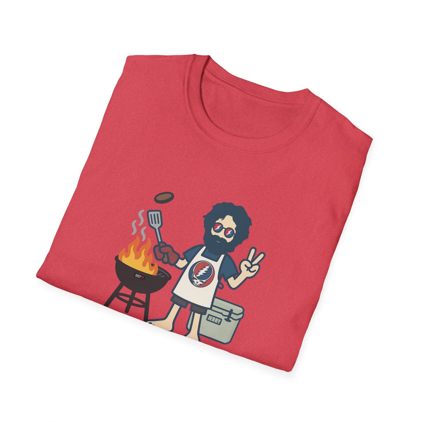 Grillin' Jerry - Life is dead. Grateful Dead TShirt