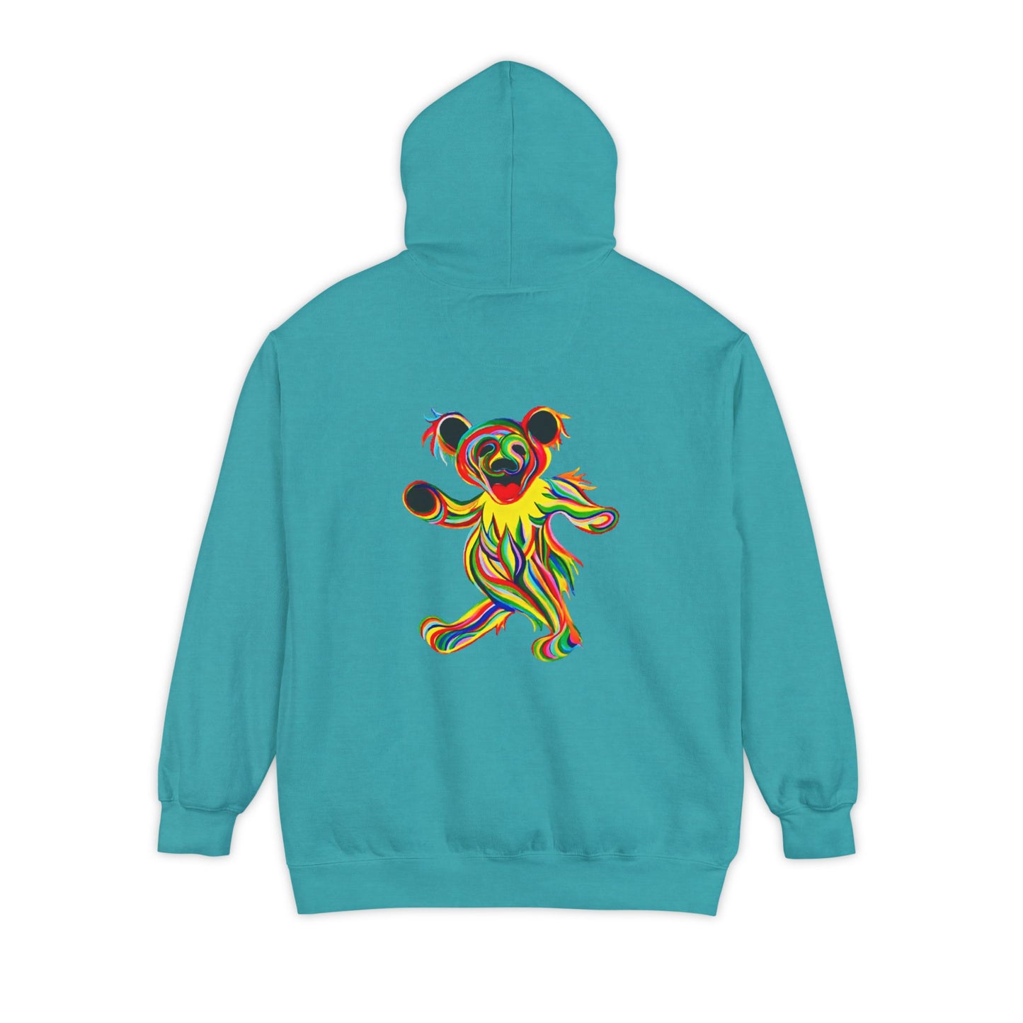 Tie-Dye Bear Vineyard Collection Unisex Garment-Dyed Hoodie