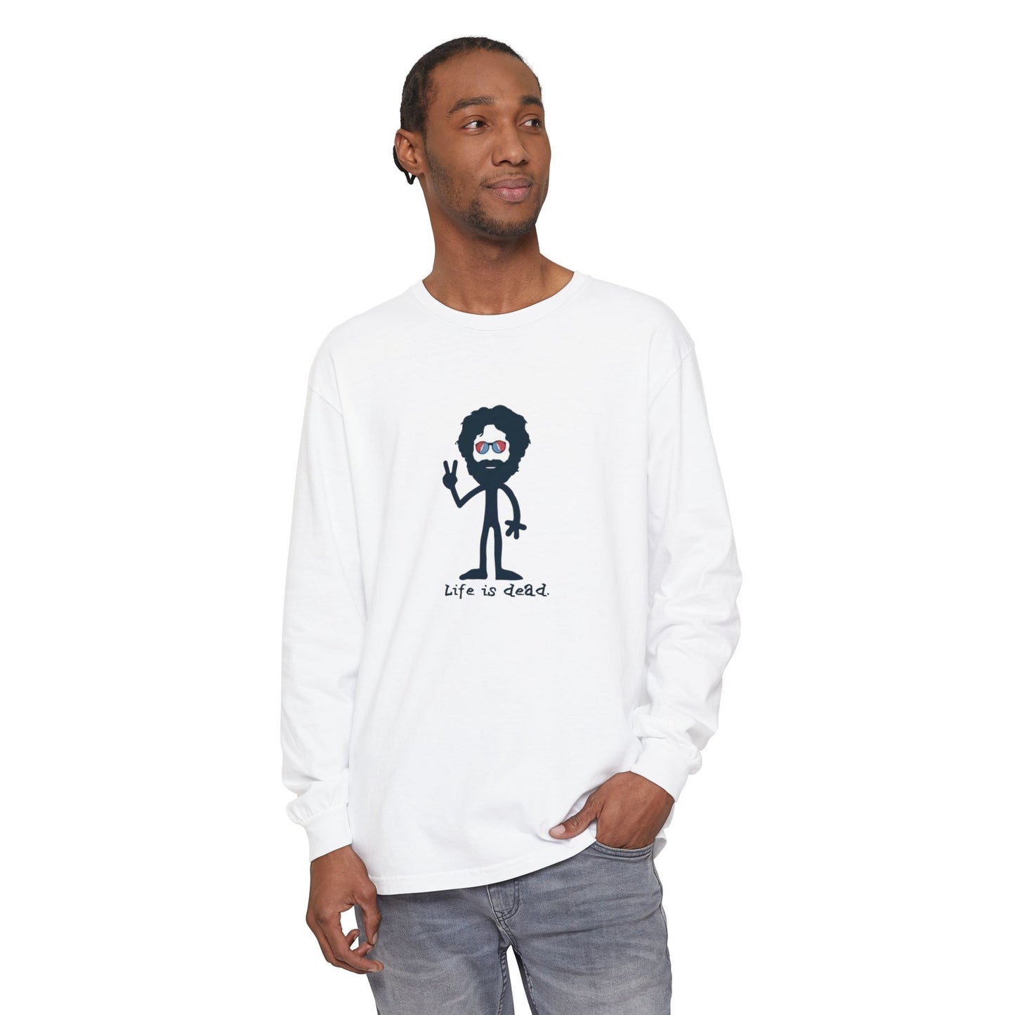 Peace Loving Jerry Vineyard Collection Garment-dyed Long Sleeve T-Shirt