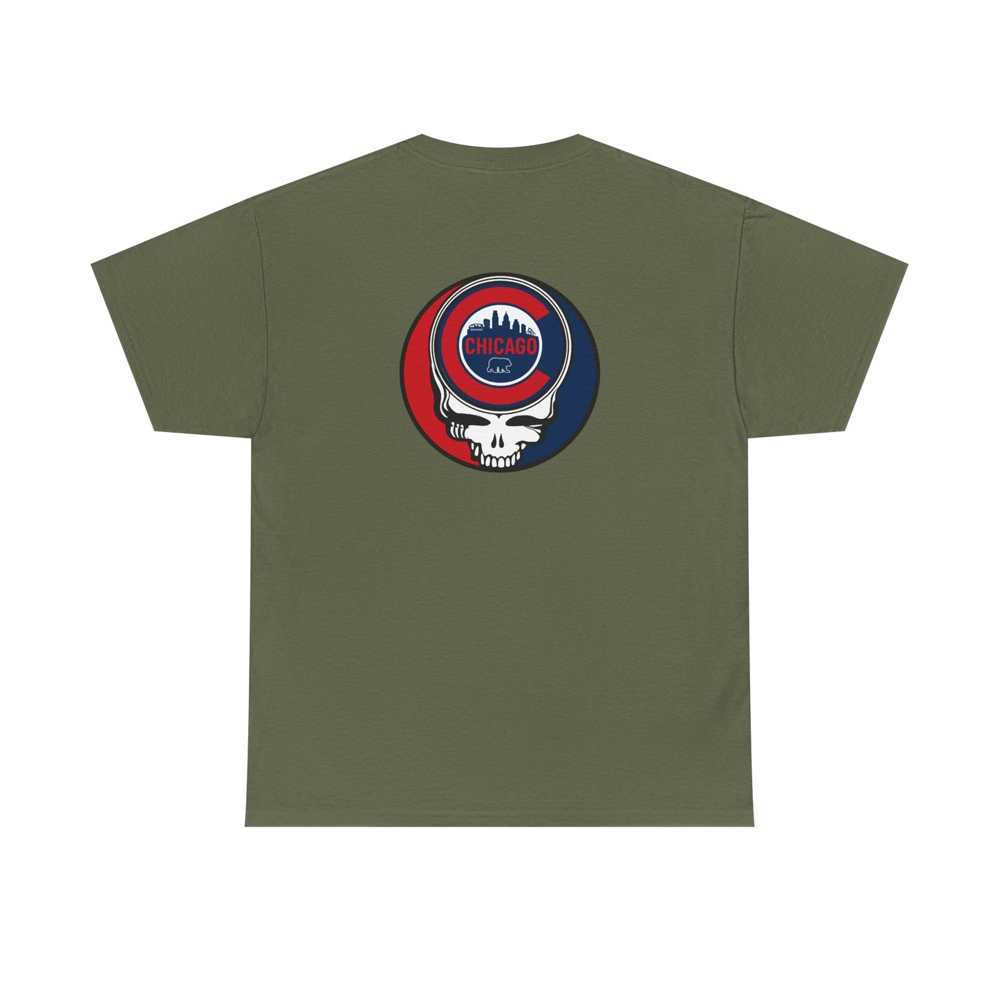 Chicago Cubs Two-Sided Grateful Dead Steal Your Face T-Shirt - MLB