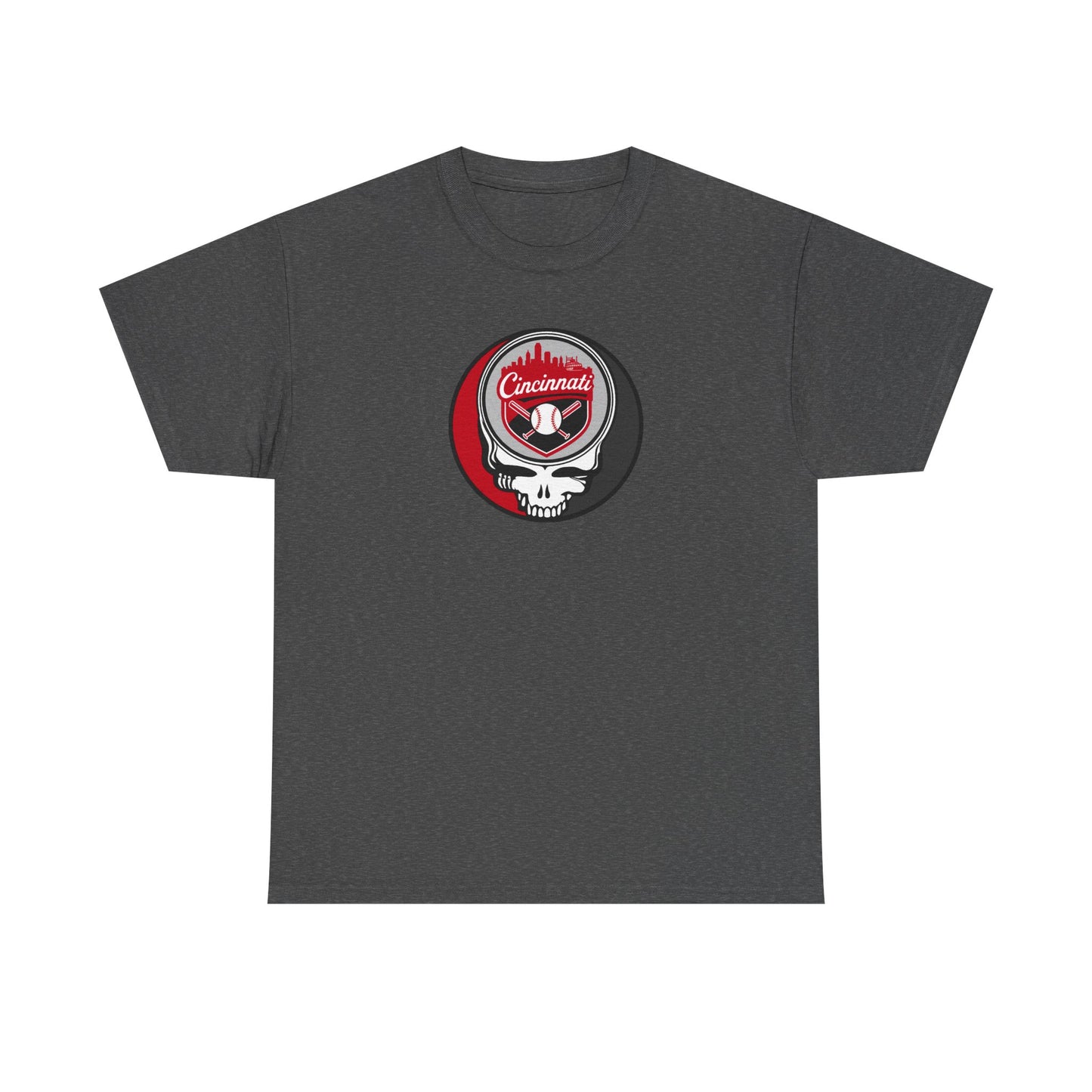 Cincinnati Reds Grateful Dead Steal Your Face T-Shirt - MLB