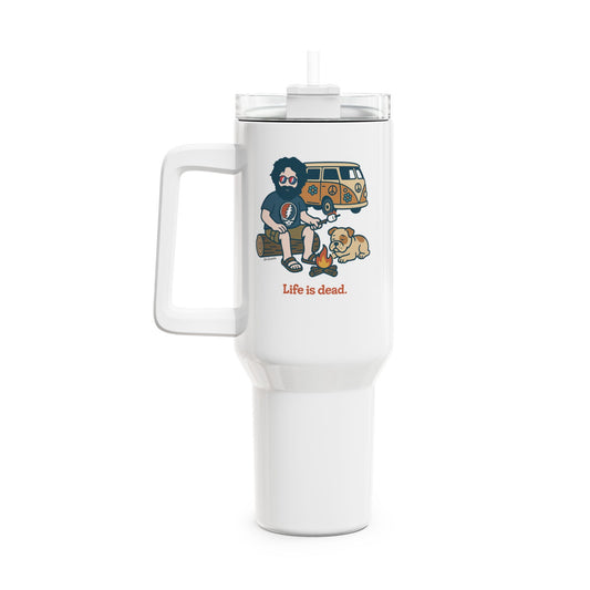 Campin' Jerry - Life is dead. "Fat Man" Tumbler, Double Insulated 40oz Travel Mug