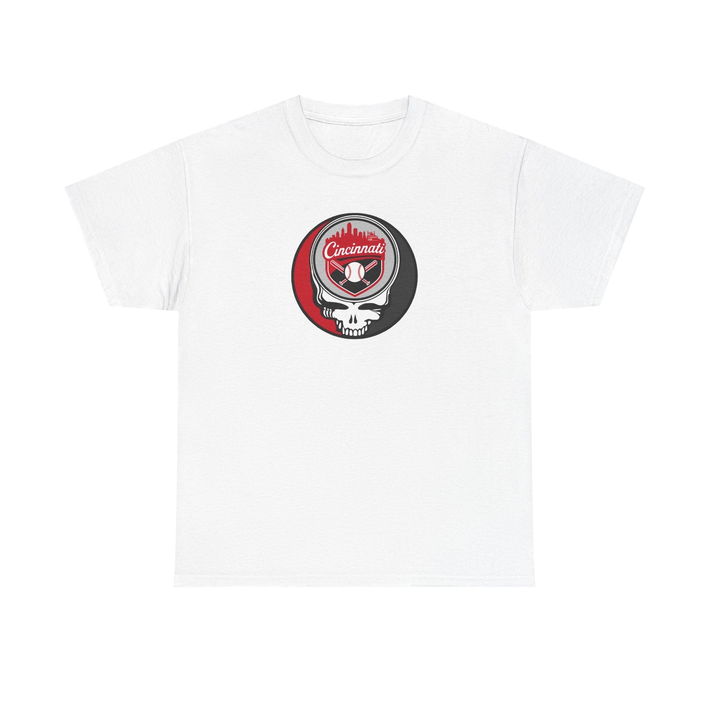 Cincinnati Reds Grateful Dead Steal Your Face T-Shirt - MLB