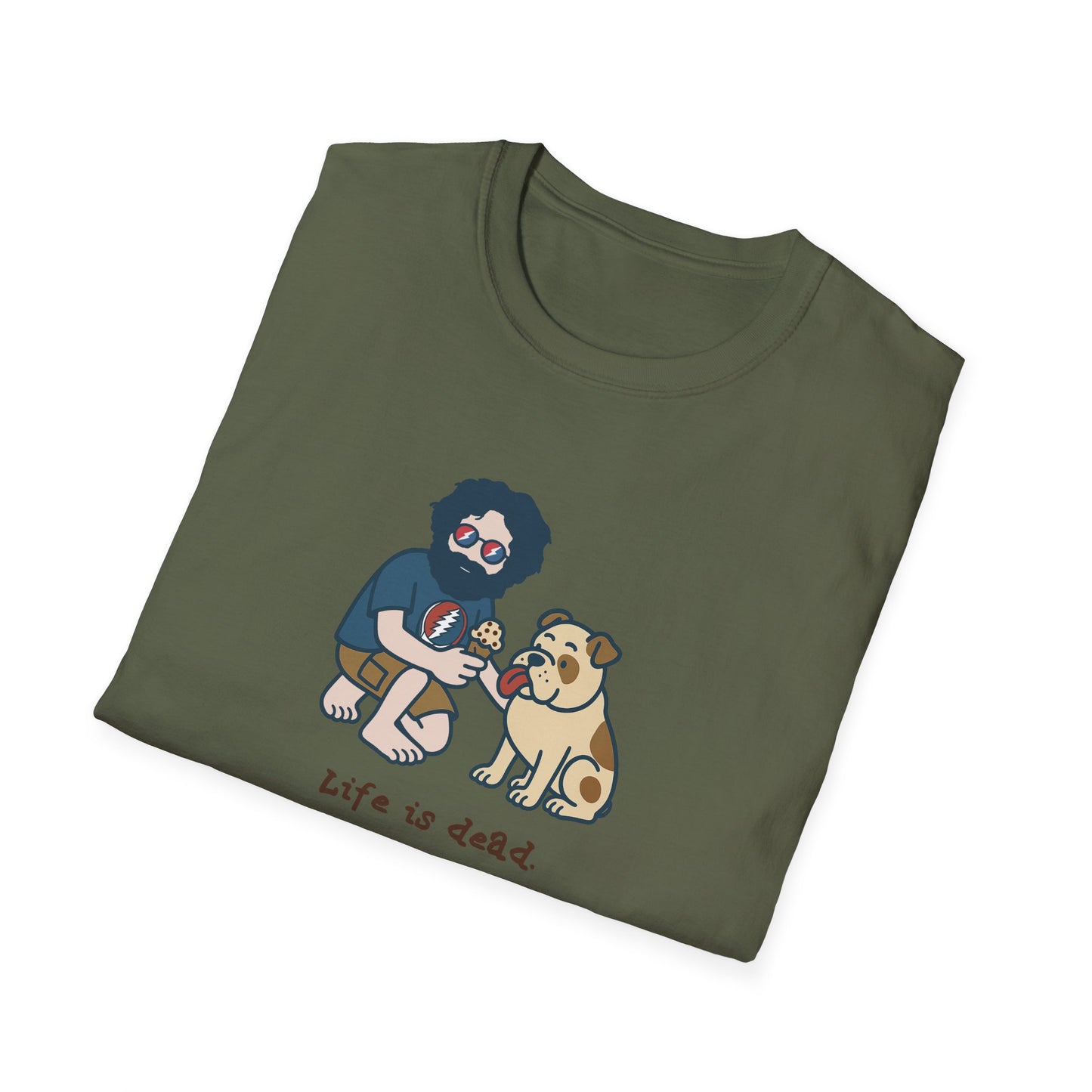 Jerry and Frank are Sharin' - Life is dead. Grateful Dead TShirt