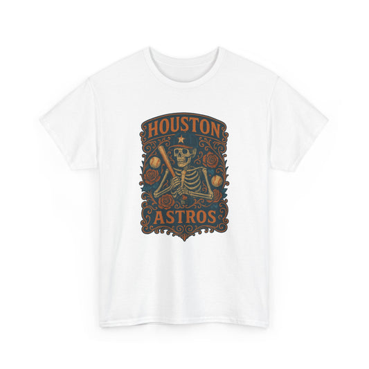 Houston Baseball Retro Poster Art T-shirt