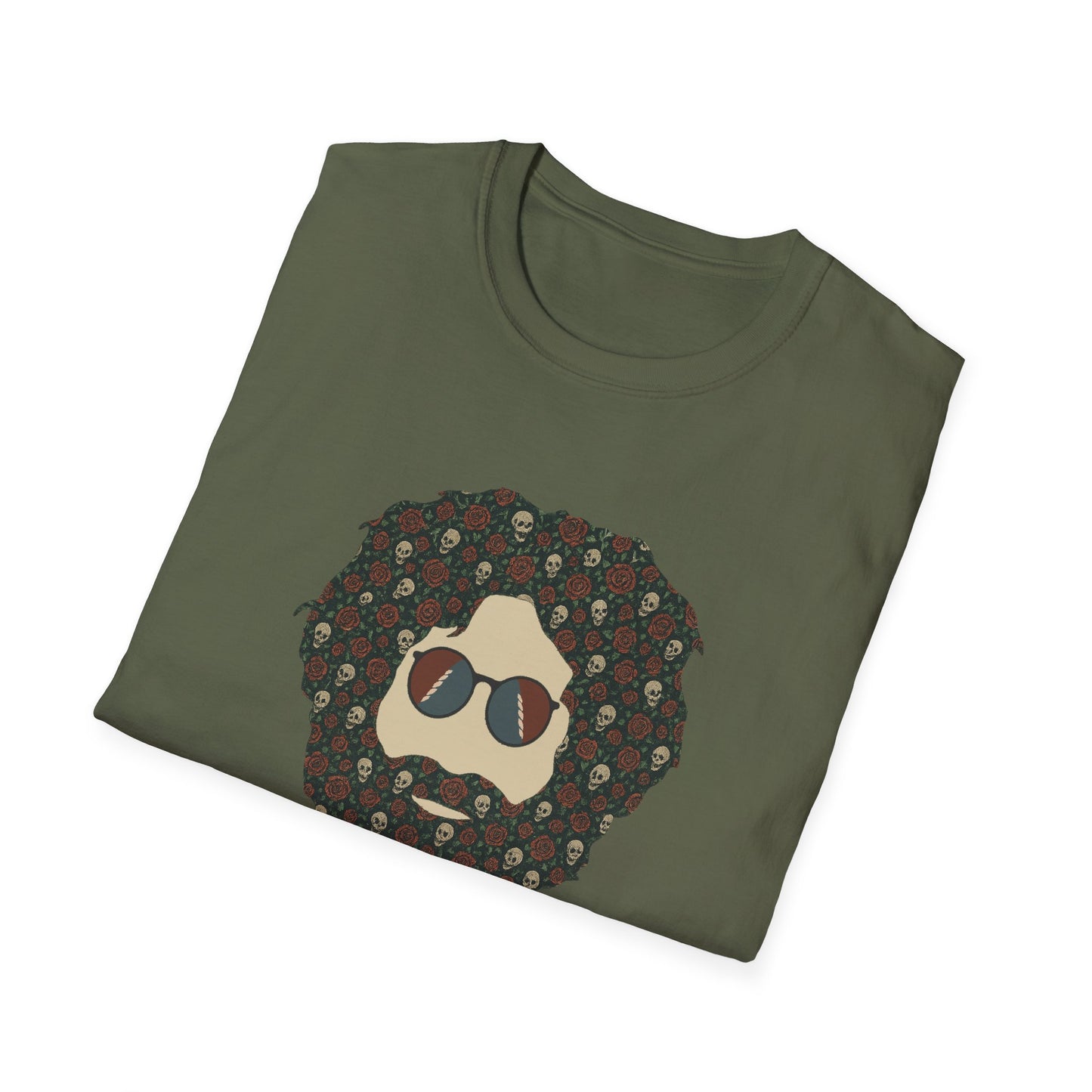 Skull & Roses Jerry Life is dead. T-Shirt