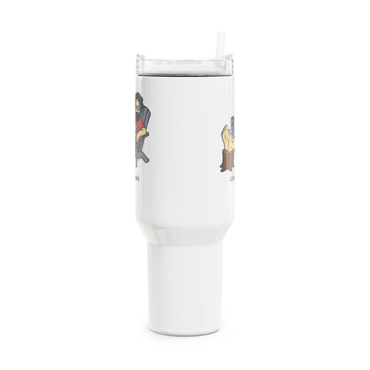 Jerry's Chillin' - Life is dead. "Fat Man" Tumbler, Double Insulated 40oz Travel Mug