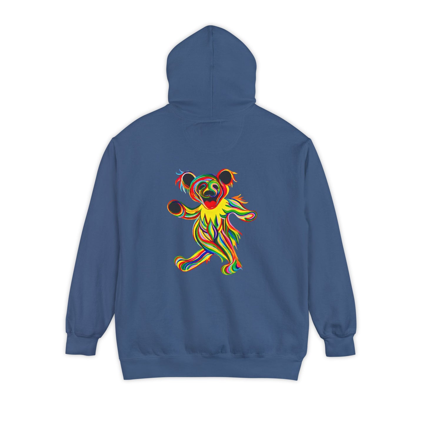 Tie-Dye Bear Vineyard Collection Unisex Garment-Dyed Hoodie