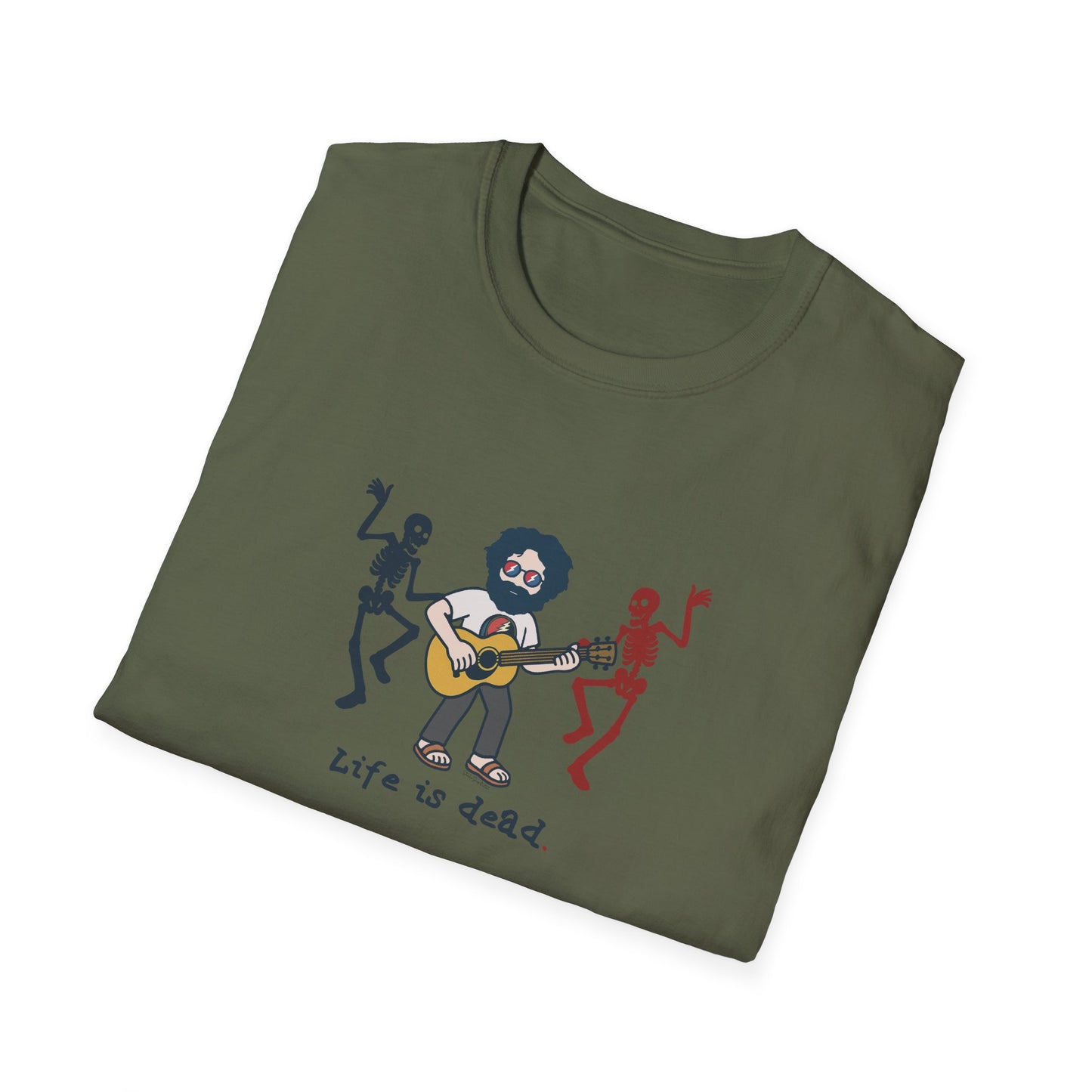 Jammin' Jerry And His Friends - Life is dead. Grateful Dead TShirt