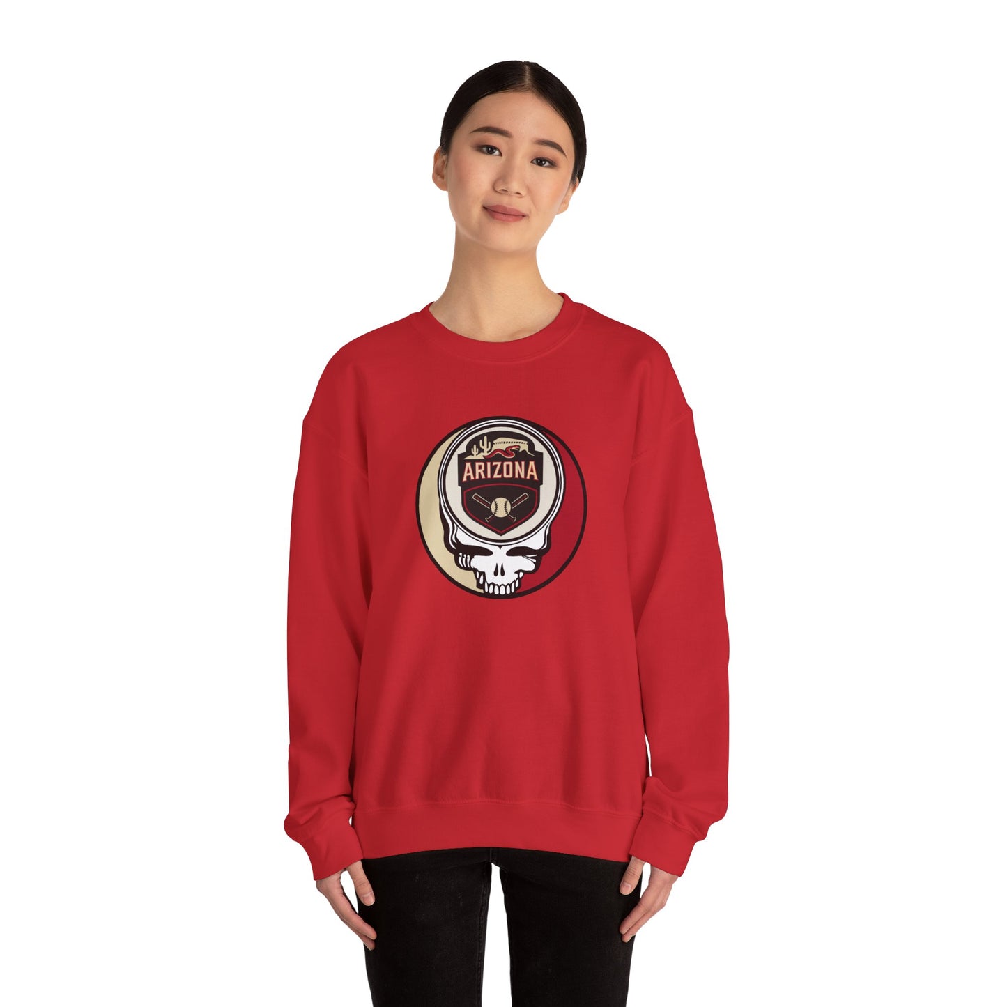 Arizona Diamondbacks Stealie Grateful Dead Crewneck Sweatshirt - MLB