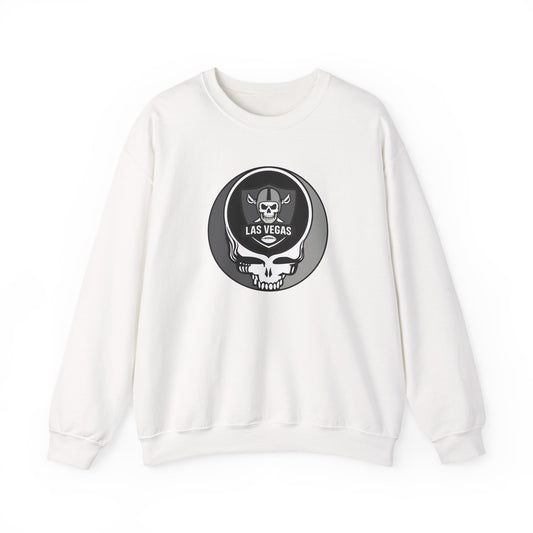 Las Vegas Football Grateful Dead Stealie Crewneck Sweatshirt - NFL
