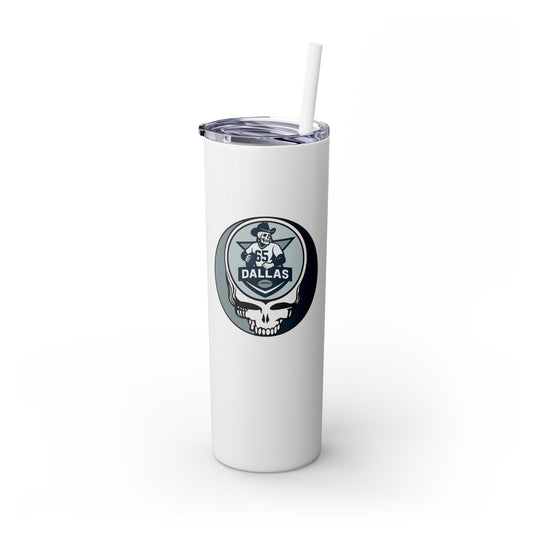 Dallas Football Stealie Skinny Tumbler with Straw, 20oz - NFL