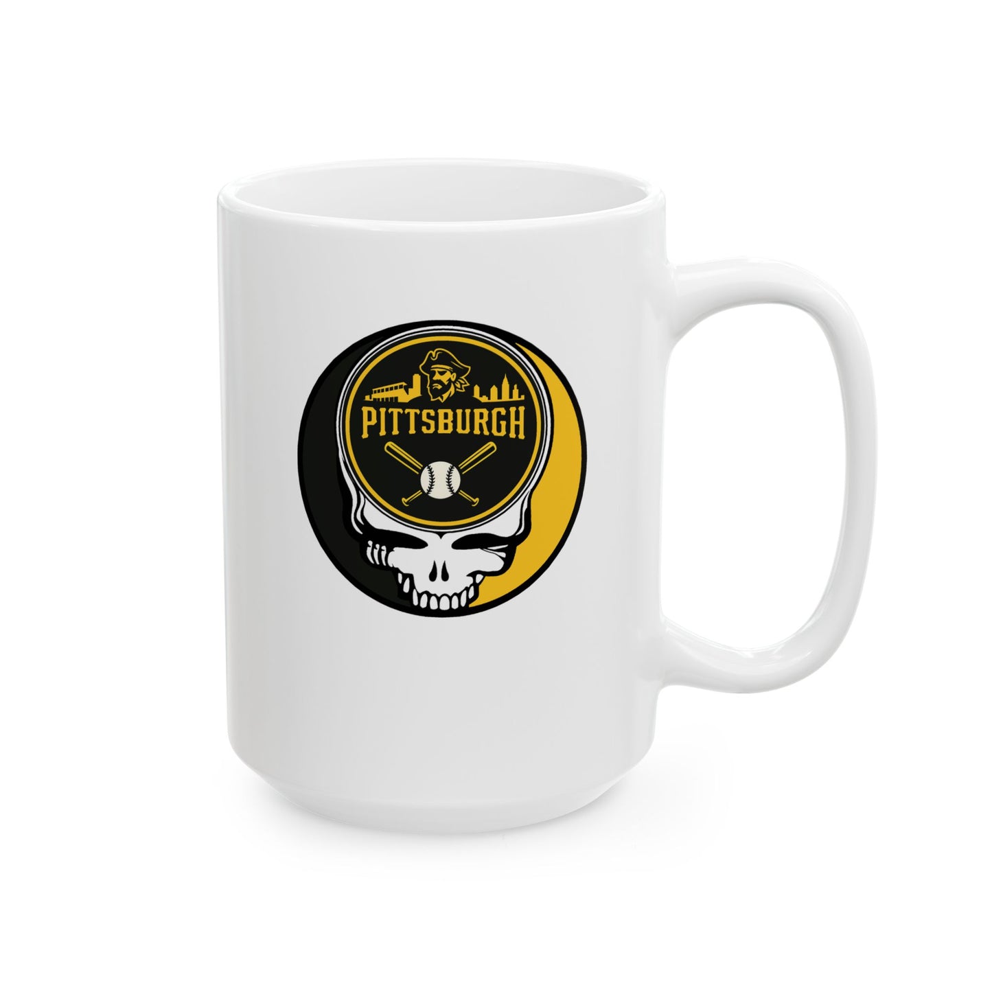 Pittsburgh Baseball Stealie Grateful Dead Ceramic Mug