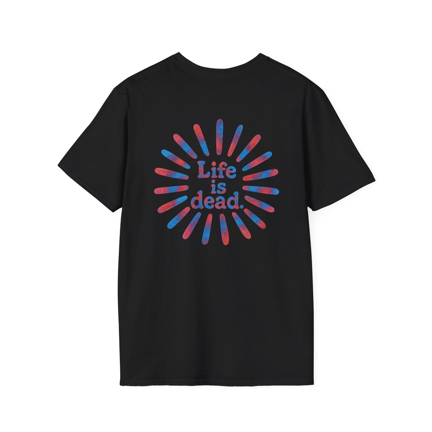 Tie Dye Sunburst and Jerry Life is dead. Grateful Dead T-Shirt