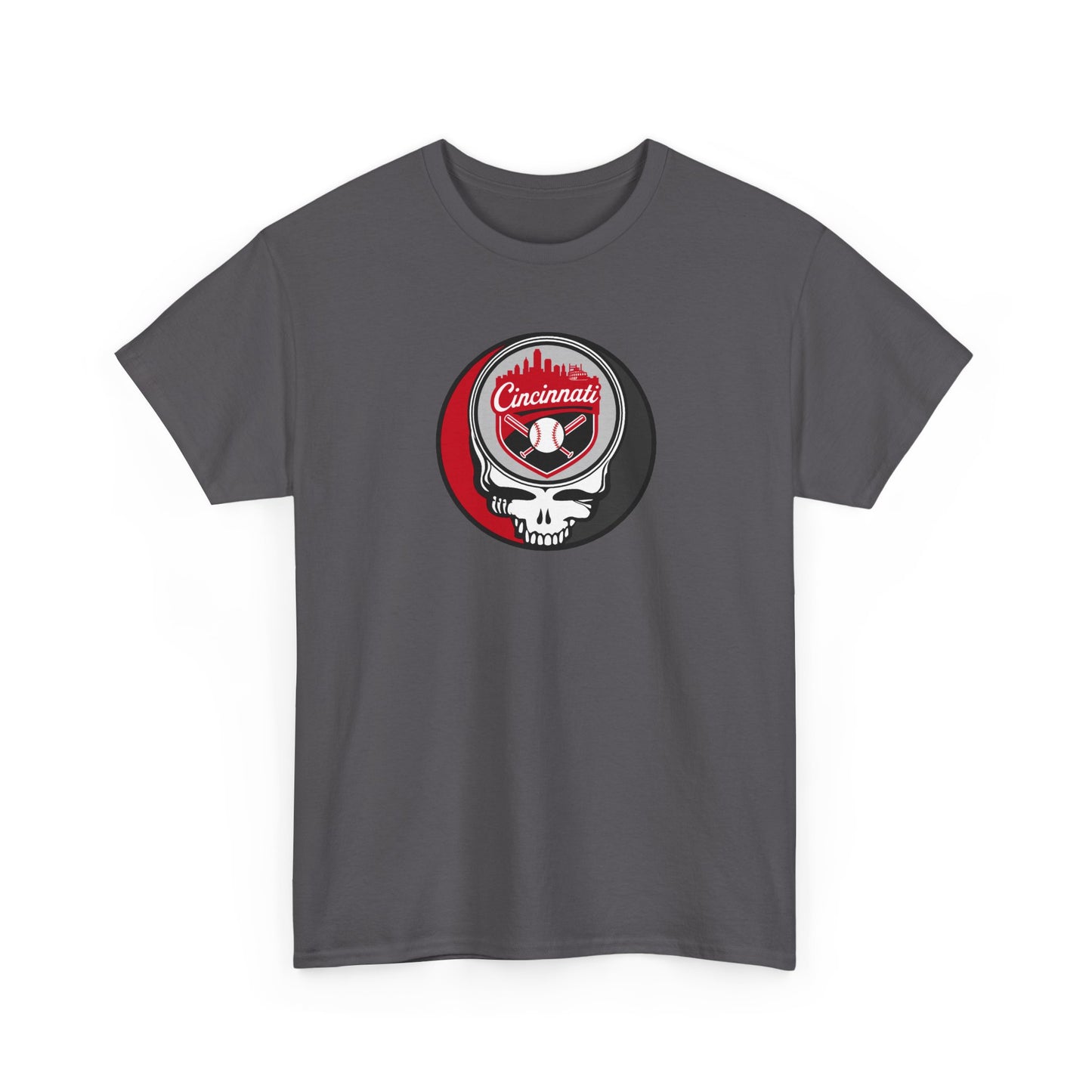 Cincinnati Reds Grateful Dead Steal Your Face T-Shirt - MLB