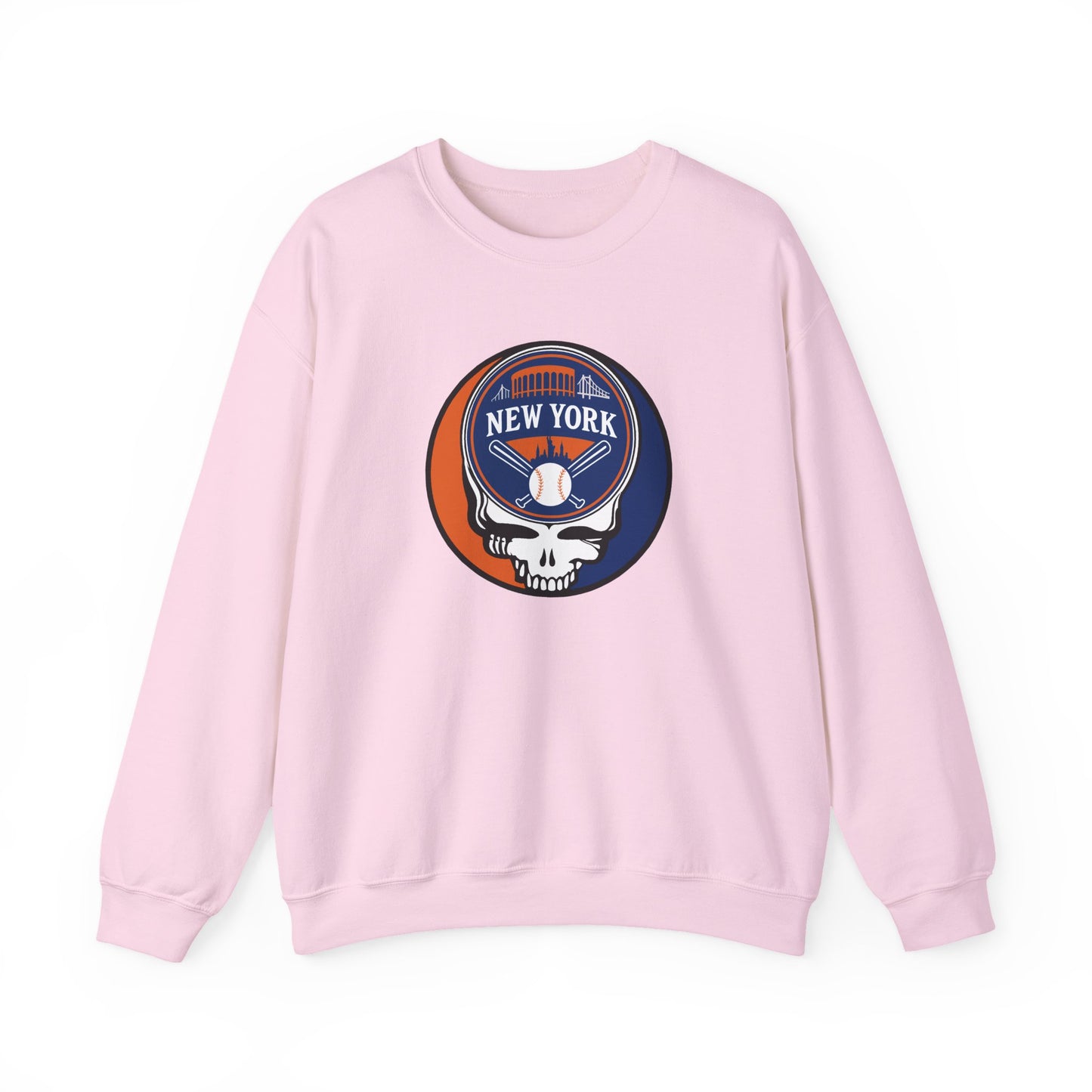 New York Mets Grateful Dead Stealie Crewneck Sweatshirt - MLB
