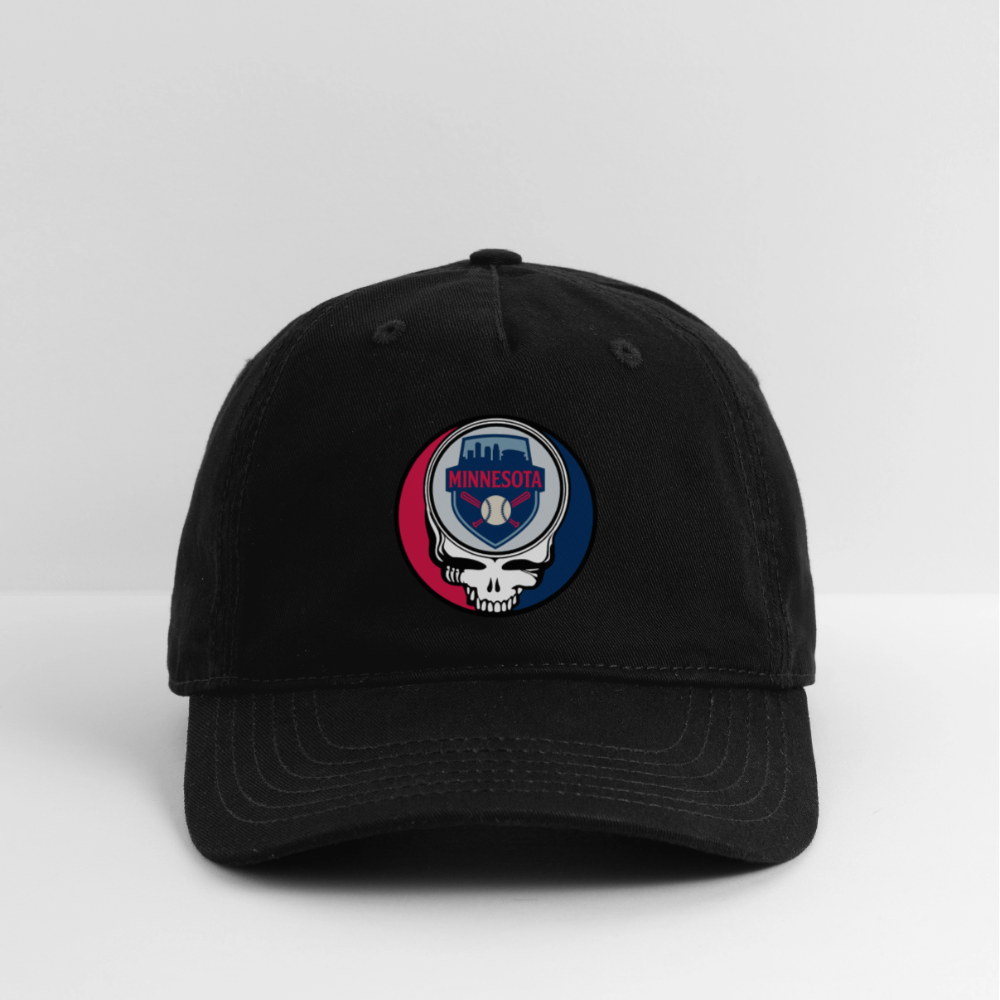 Ball Park Edition | Minnesota Twins Stealie Baseball Dad Hat - black