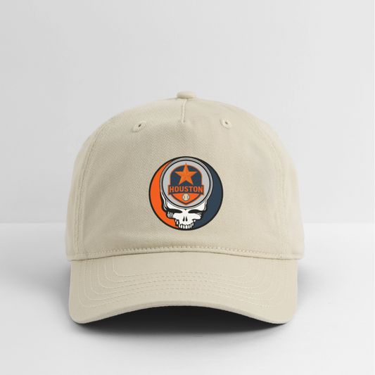 Ball Park Edition | Houston Astros Stealie Baseball Dad Hat - khaki