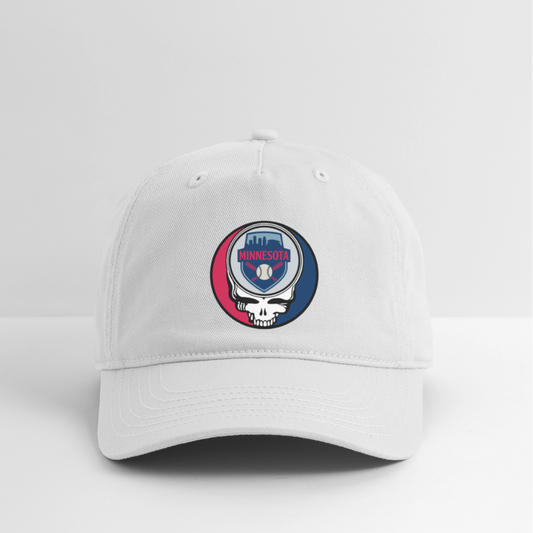Ball Park Edition | Minnesota Twins Stealie Baseball Dad Hat - white