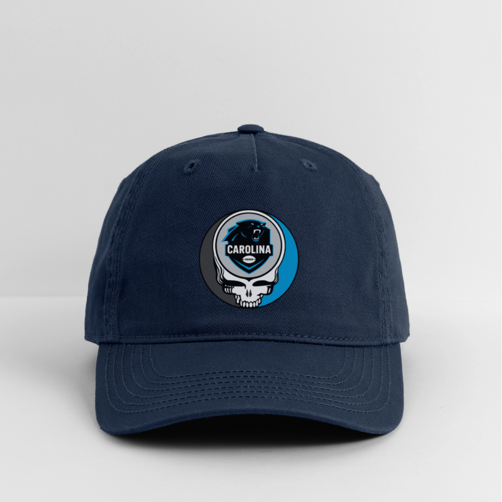 Gridiron Edition | Carolina Panthers Stealie Baseball Dad Hat - navy