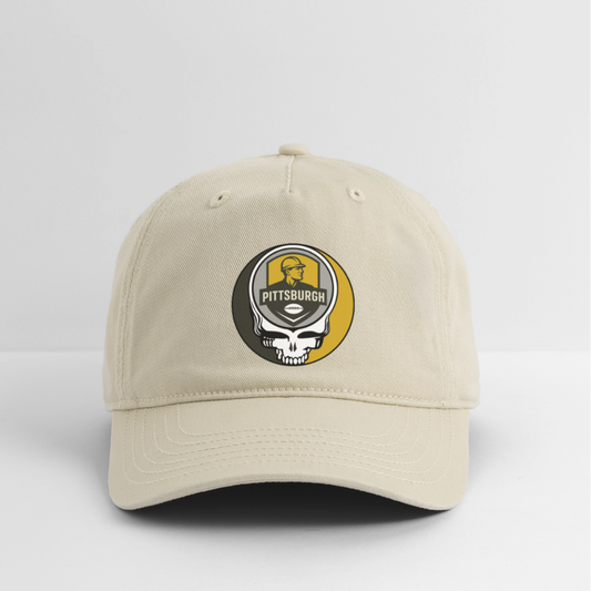 Gridiron Edition | Pittsburgh Steelers Stealie Baseball Dad Hat - khaki