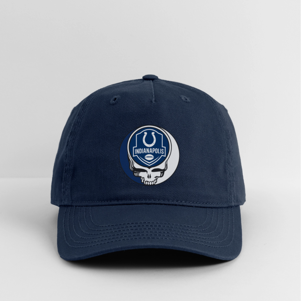 Gridiron Edition | Indianapolis Colts Stealie Baseball Dad Hat - navy