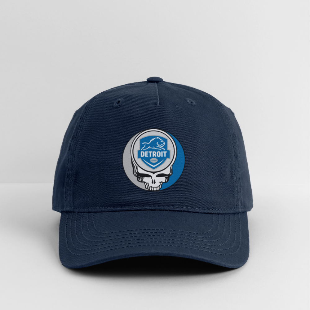 Gridiron Edition | Detroit Lions Stealie Baseball Dad Hat - navy