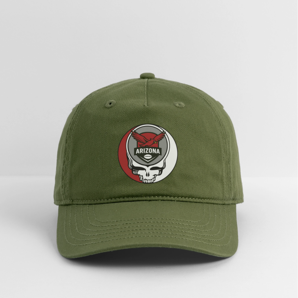 Gridiron Edition | Arizona Cardinals Stealie Baseball Dad Hat - olive green